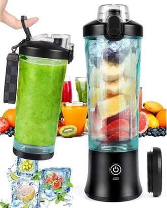 OEM Licuadora Port&aacute;til, 600 Ml, 4000 Mah, Para Preparar Jugos Frescos, Hasta 20 Vasos De Jugo, Ideal Para Viajes, Cocina, Oficina Y Actividades Al Aire Li