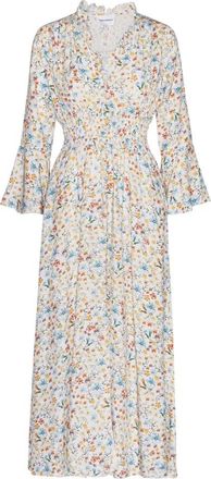 Americandreams Sally Lange Jurk - Dames - Casual kleedjes - Wit - L - Kleedjes