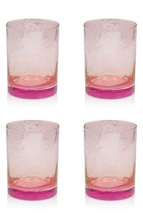 Zodax Set of 4 Aperitivo Rock Glasses in Pink at Nordstrom Rack