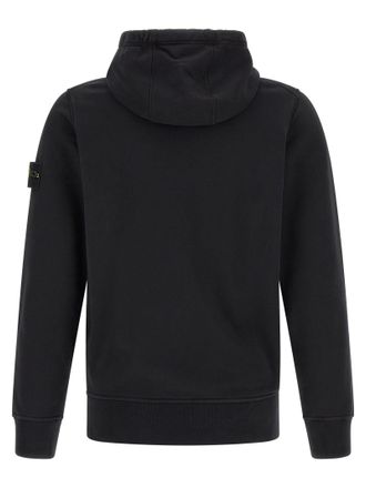 Stone Island Organic Cotton Hoodie - Black