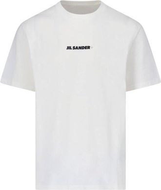 Jil Sander White T-Shirt With Subtle Logo
