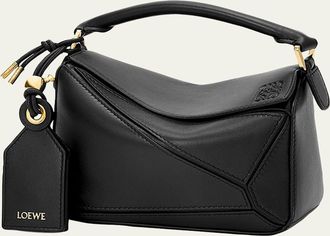 Loewe Featherlight Puzzle Mini Leather Top-Handle Bag