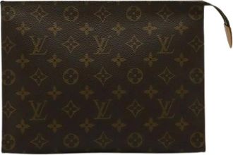 Louis Vuitton Pre-owned Clutches, female, Brown, Size: ONE SIZE Pre-owned Vintage Canvas Clutch