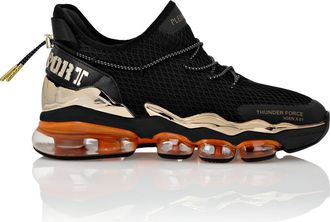Plein Sport Runner Unisex in Black/orangefluo at Nordstrom, Size 38