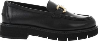 Ferragamo Black Leather Loafers