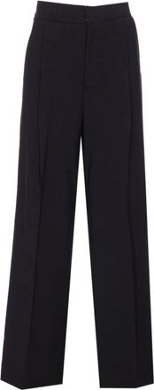 Twinset Zwarte Broek voor Vrouwen - Dames - Straight fit broeken - Zwart - M - Broeken