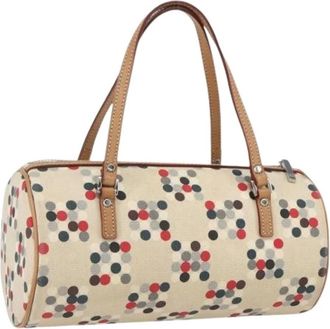 Burberry Pre-owned Handbags, female, Multicolor, Size: ONE SIZE Pre-owned Canvas Handbag