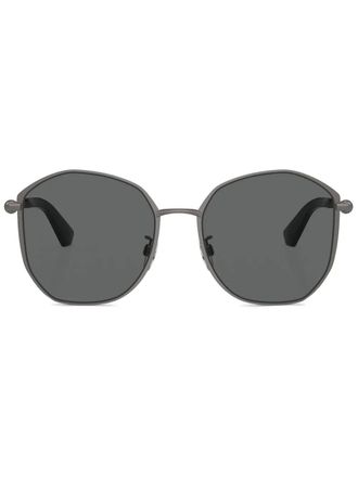 Burberry Sunglasses geometric-frame sunglasses - women - Metal - 57 - Grey