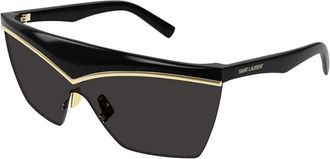 Saint Laurent Ladies Black Shield Sunglasses SL614MASK 001