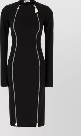 The Attico polyester dress with long sleeves and fitted silhouette