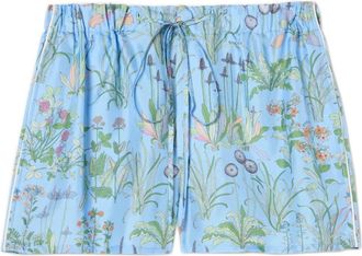 Gucci Printed Silk Twill Shorts - Dames - Bermuda - Veelkleurig - S - Korte Broeken