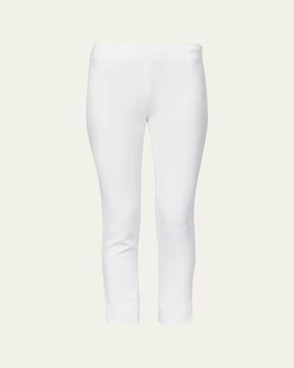 Lela Rose Catherine Slim-Leg Ankle Pants