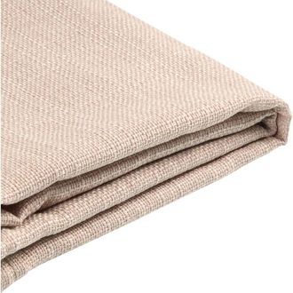 Beliani Funda Extra&iacute;ble Beige Para Cama 140 X 200 Cm Fitou