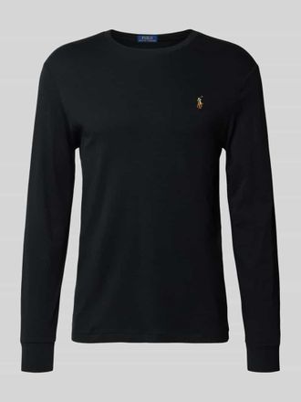 Polo Ralph Lauren Longsleeve mit gerippten Abschlüssen in Black, Größe XXL