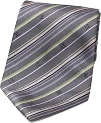Louis Vuitton Cravatta Pre-owned - - Pre-owned - Uomo - Grigio - ONE SIZE