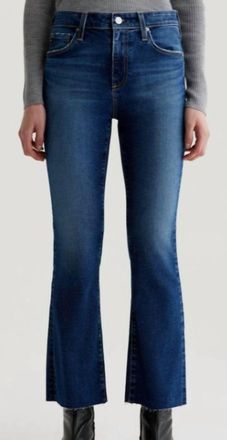 AG - Adriano Goldschmied Farrah Boot Crop Mid Rise Jean In Blue