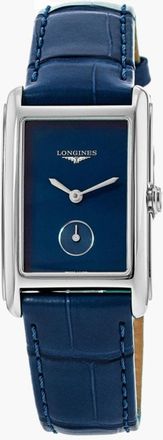 Longines DolceVita Quartz Blue Dial Leather Strap Womens Watch L5.512.4.90.2