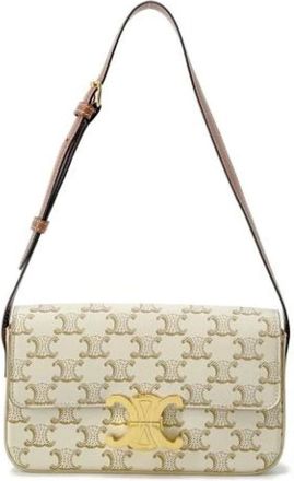 Celine Pre-owned Shoulder Bags, female, White, Size: ONE SIZE Pre-owned Leather celine-bags