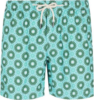 Peninsula Beachwear, male, Blue, XL, Green Elastic Waist Drawstring Costume