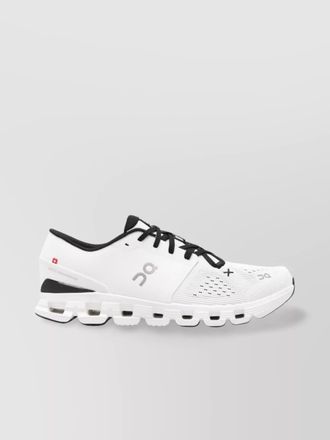 On knitted low-top sneakers