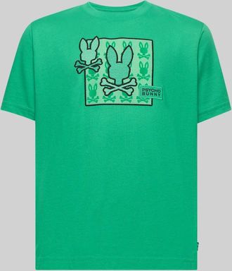 Psycho Bunny Kids Varen Graphic Tee 317 SIMPLY GREEN / M/10-12