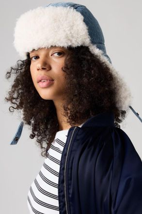 Levi's Cozy Trapper Hat - Hombre - One Size - Azul / Blue Sky Wash