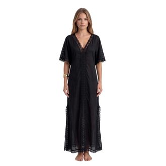 Charo Ruiz Ibiza Dames, Blouses & Shirts, Zwart, Maat: M Katoen