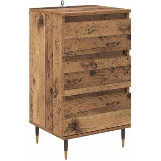 vidaXL Sideboard with Drawer Old wood 35 x 40 x 70 cm Engineered wood vidaXL