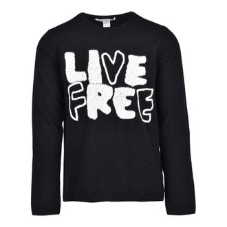 Comme Des Gar&ccedil;ons Round-neck Knitwear, male, Black, L, Pullover Girocollo