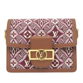 Louis Vuitton Pre-owned Mini Dauphine - Dames - Pre-owned - Rood - Maat: ONE Size Leer