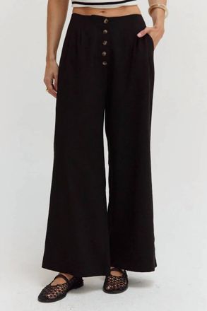 Crescent Womens Samara High Waisted Pant In Black