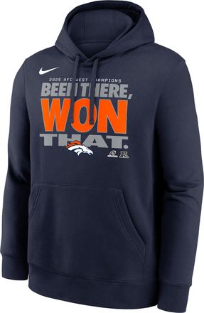 Nike Denver Broncos 2025 AFC West Champions Trophy Nike Mens NFL Pullover Hoodie in Blue | NKDK41S8WZ-KZ5