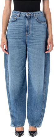 Givenchy Washed Cocoon Jeans - Dames - Loose Fit Jeans - Blauw - W27 - Katoen - Jeans