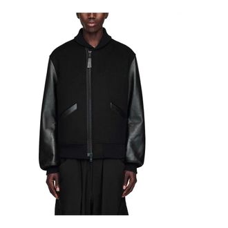adidas Letterman Jacket - Heren - Outdoorjassen - Zwart - L - Wol - Fitness