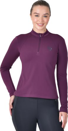 Dublin Brushed Long Sleeve Riding Top, Purple Violet, Ladies Large/14