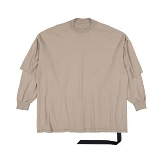 Rick Owens Sweatshirts, male, Beige, Size: ONE SIZE Crewneck Sweatshirt