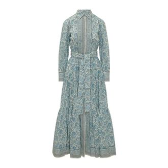 MC2 Saint Barth Shirt Dresses, female, Blue, Size: XS Jensen Long Chemisier