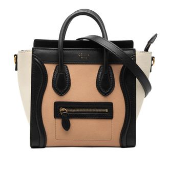 Celine Pre-owned Celine Nano Tricolor Leather Luggage Tote Ladies BUBBS8XRBZVCJGYJ