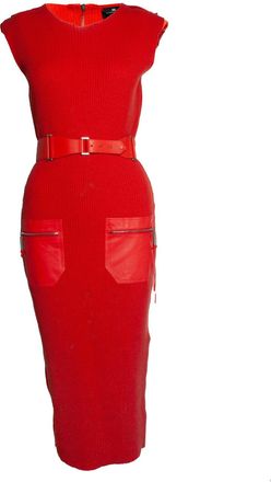 Elisabetta Franchi Knitted dress in orange