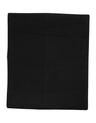Dolce & Gabbana Womens Black Cashmere Knitted Neck Warmer Foulard Scarf
