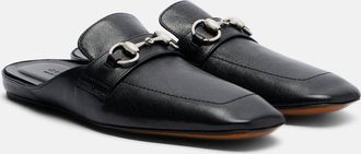 Gucci Ragazzo Horsebit leather mules