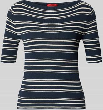 Max & Co. Slim Fit Strickpullover aus Baumwoll-Mix Modell PASATTA in Marine, Gr&ouml;&szlig;e XL