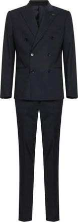 Lardini Kostuums, Heren, Blauw, 3Xl, Single Breasted Suits
