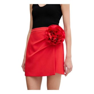 Gaud&igrave; Falda con Apliques Florales - Skirts - Mujer - Rojo - L