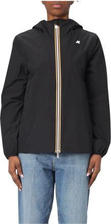 K-Way Claude Hooded Jacket Water Resistant - Dames - Regenjassen - Zwart - XS - Jassen