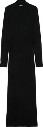 Cotton Citizen Zwarte Coltrui Maxi Jurk - Dames - Maxi kleedjes - Zwart - L - Katoen - Kleedjes