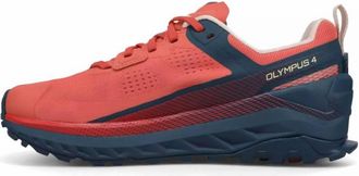 Altra Womens Olympus 4 Trail Running Shoe In Navy/coral