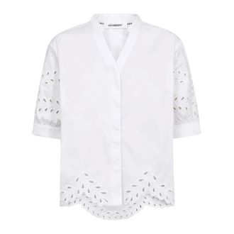 Co'Couture Dames, Blouses & Shirts, Wit, Maat: L
