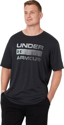 Under Armour UA Team Issue Wordmark Short Sleeve Mens Clothing Black/Rhino Gray : 2XL, Cotton/Polyester