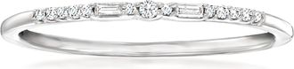 RS Pure by Ross-Simons Diamond-Accented Ring in Sterling Silver